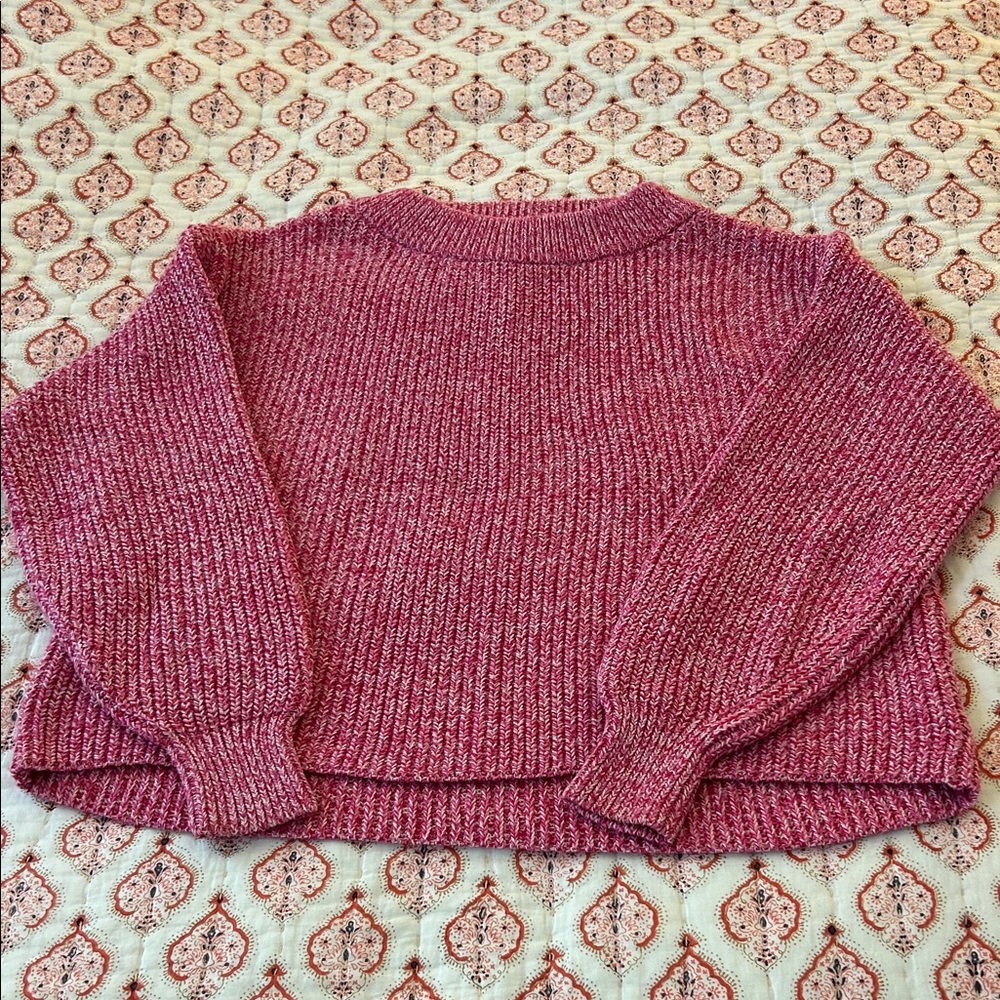 Ann Taylor Pink Crewneck Sweater